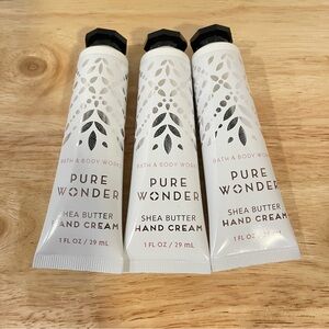 3x Bath and Body Works Pure Wonder Hand Cream